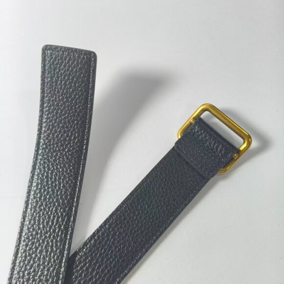 The Row Black Leather Belt Timeless Accessory